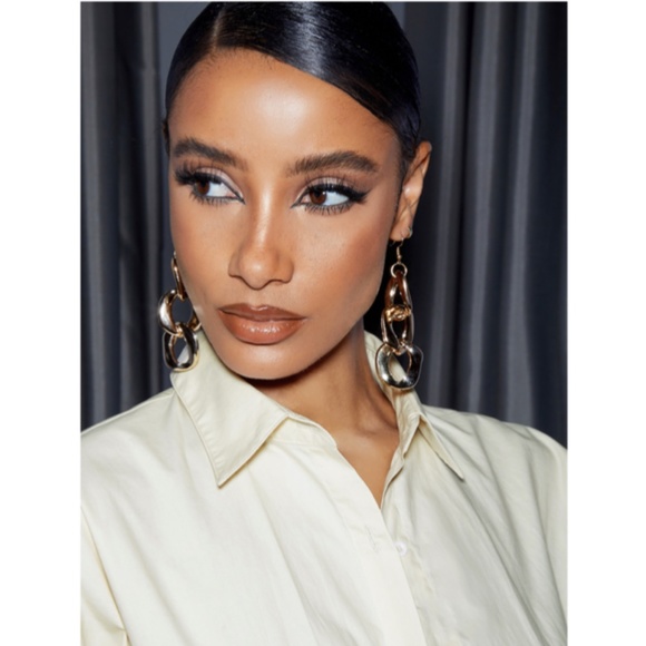 NWOT, Shirt Dress, Button Down, Collar, SMALL, Cream, Pleat Details, 100% Cotton - Picture 5 of 5